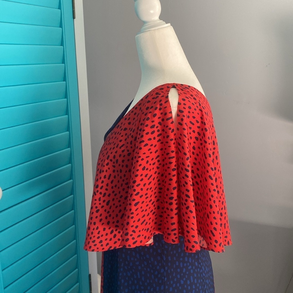 Derek Lam Collective Size 40 (IT) US Size 4 Bicolored Handkerchief Dress - Picture 4 of 5